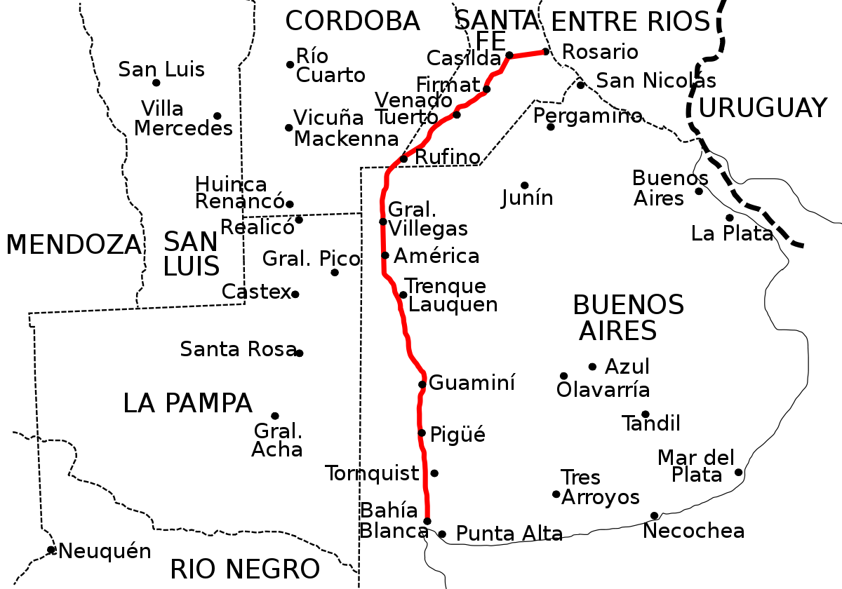 ruta 33 mapa